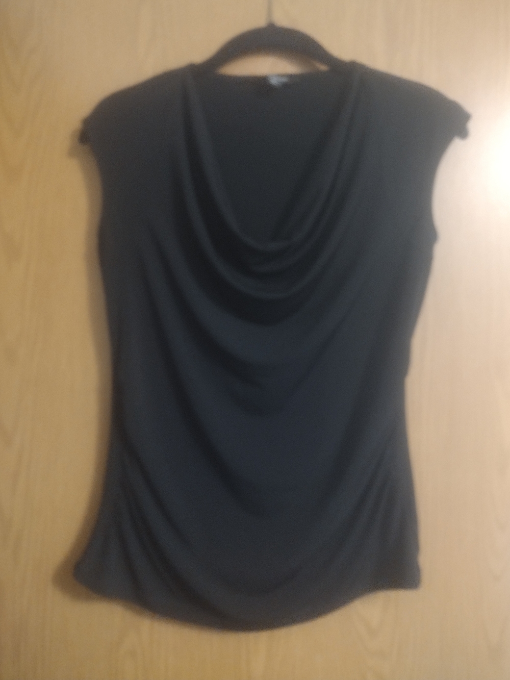 George Black Cowl Neck Sleeveless Blouse